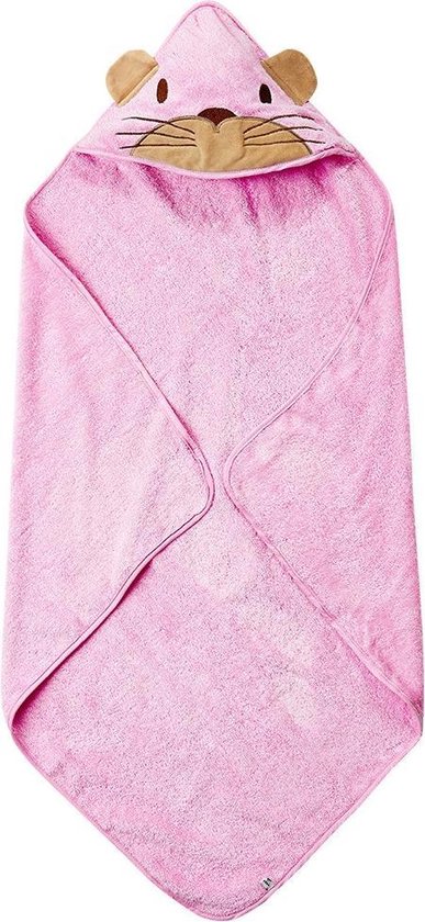 Pippi Badcape 83 X 83 Cm Roze van Pippi.