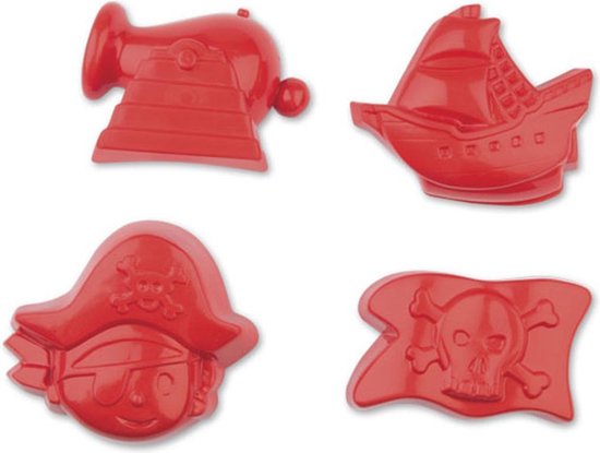 Piraten Zandvormen 4-delig van Gowi