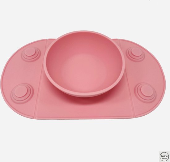 Placemat voor kinderen - kinderservies - baby bordje - 2 zuignappen - siliconen antislip van Eco Rascals