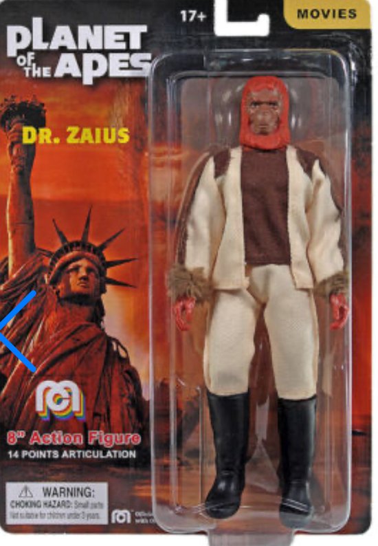 Planet of the apes figuur Dr. Zaius 20 cm Action figure van Noble Toys.