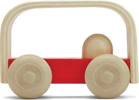 PlanToys Houten Speelgoed Vroom Bus van PlanToys