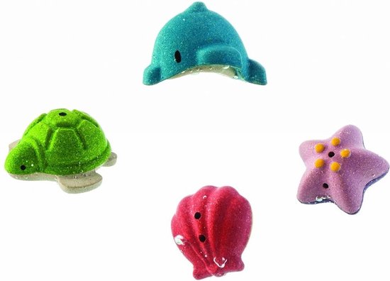 PlanToys Houten Speelgoed Zeeleven badset van PlanToys