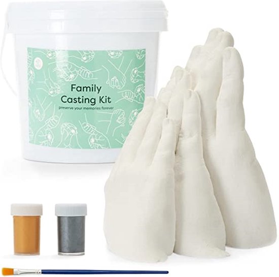 Plaster Hand Set - Hand Casting Kit for Plaster Hands Making - 3D Printing Casting / Original gift idea: van Merkloos