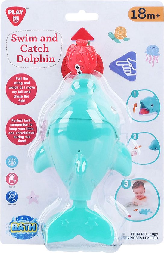 Play Badspeelgoed Vang en Zwem Dolfijn, 2dlg. van Totum