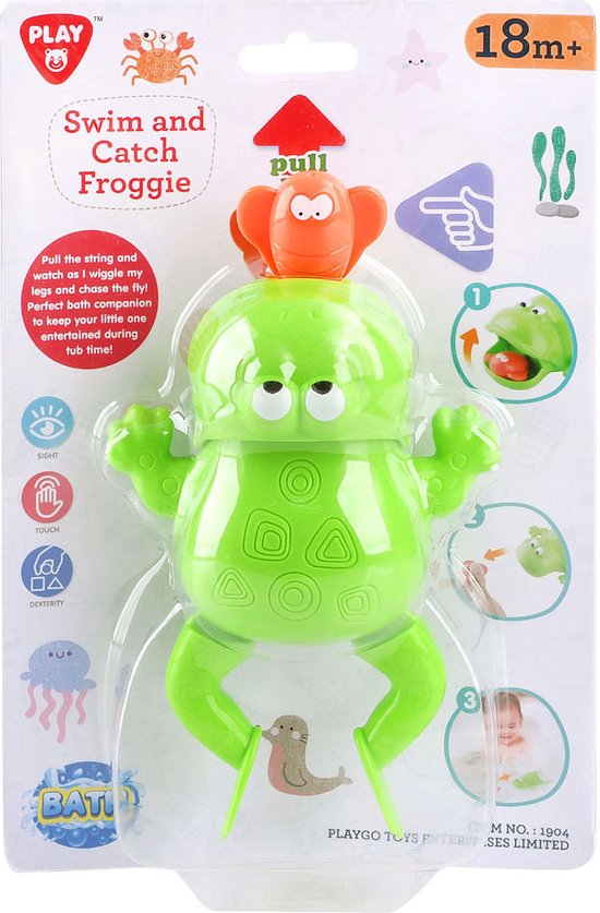 Play Badspeelgoed Vang en Zwem Kikker, 2dlg. van Toi-Toys