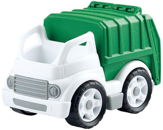 Playgo Bio Based Vuilniswagen Wit Groen van Playgo