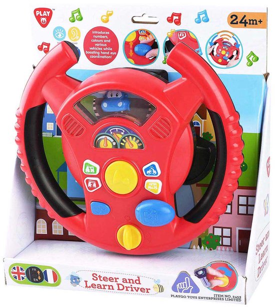 Playgo speelgoed stuurwiel met licht en geluid voor peuters. van Merkloos