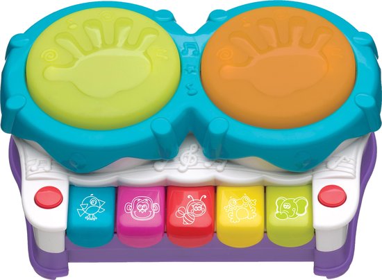 Playgro 2 in 1 Muziekmaker met geluid en licht - Djembee - muziekinstrument van Playgro