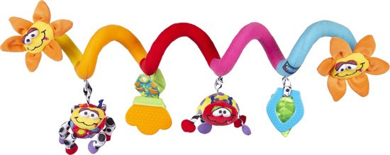 Playgro Boxspiraal Amazing Garden Twirly Whirly - Kinderwagen Speeltje - Activiteitenspiraal van Playgro