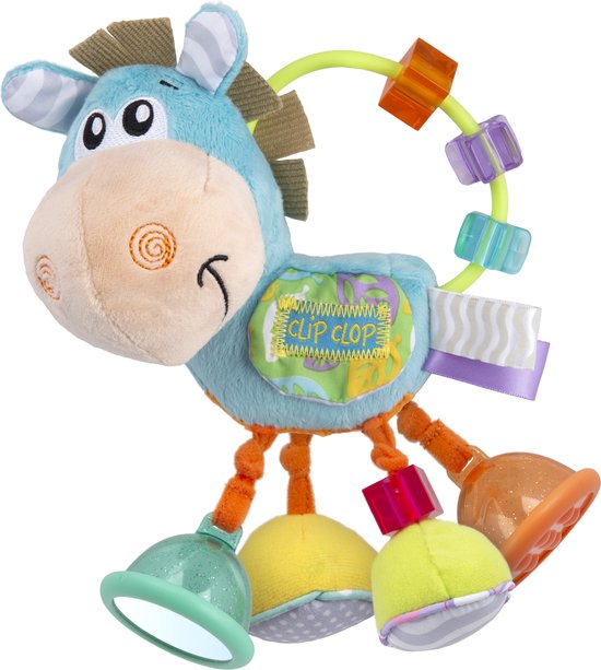 Playgro Clip Clop Rammelaar REFRESH - Blauw - Activiteitenspeeltje - Kraamkado van Playgro