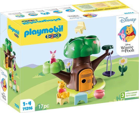 PLAYMOBIL 1.2.3 & Disney Winnie de Poeh Boomhut - 71316 van Merkloos