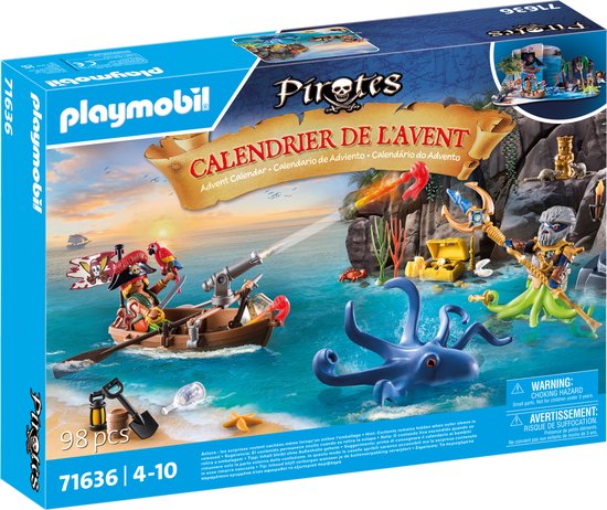PLAYMOBIL Christmas Adventskalender: Piraten - 71636 van Playmobil