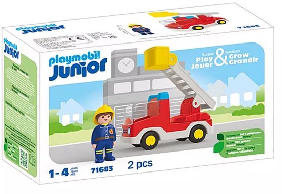 PLAYMOBIL Junior Brandweerwagen met ladder - 71683 van Playmobil