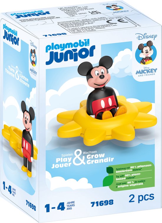 PLAYMOBIL Junior & Disney Mickey Mouse Draaiende zon - 71698 van Playmobil