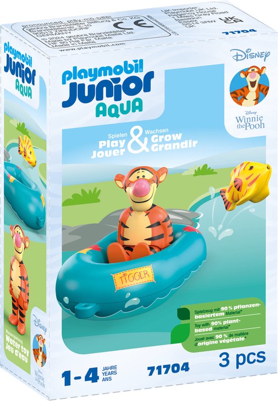 PLAYMOBIL Junior & Disney: Teigetjes opblaasbare boottocht - 71704 van Playmobil