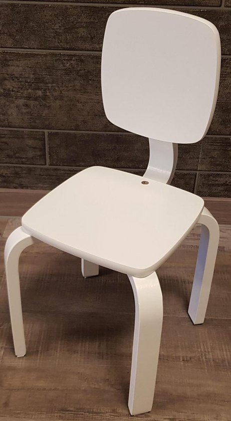 Playwood - Houten stoel voor kinderen - Kinderstoeltje - Wit van Playwood