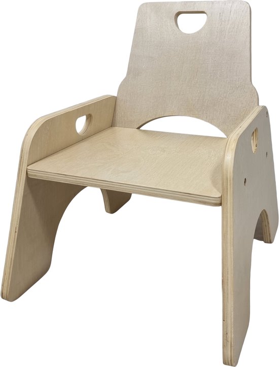 Playwood kinderstoel van berken multiplex gelakt- Peuterstoeltjes Kleuterstoeltje hout - stoeltjes voor kinderen van Merkloos