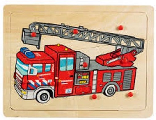 Playwood / Roel noppen puzzel brandweer van PlayWood
