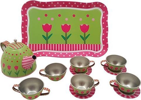 Playwood Servies Tin In Doos Groen van PlayWood