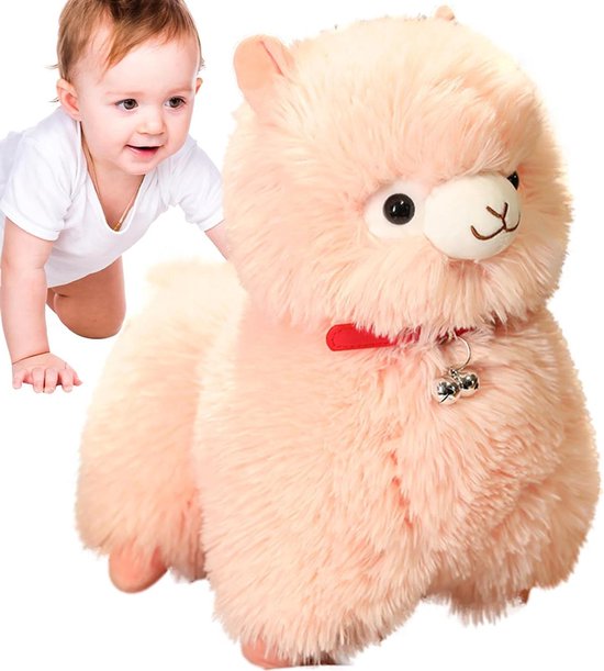 Pluche Alpaca - Zacht Knuffeldier - Kinderspeelgoed - Geurloos PP-katoen - 25 cm - Wit