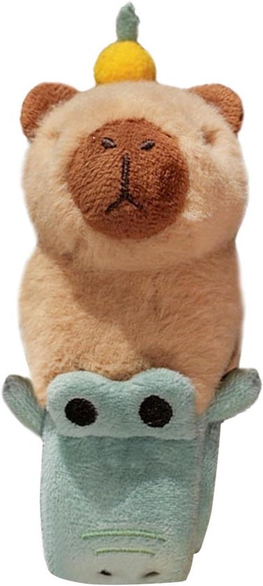 Pluche Armband - Dierenarmband Knuffel - Kinderspel - Klaparmband Functie - 25 cm - Bruin