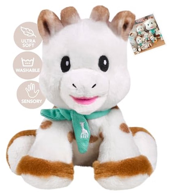 Pluche Baby Giraf - 14 cm, Ultrazacht Knuffeldier voor Baby's van Kiwi Toys