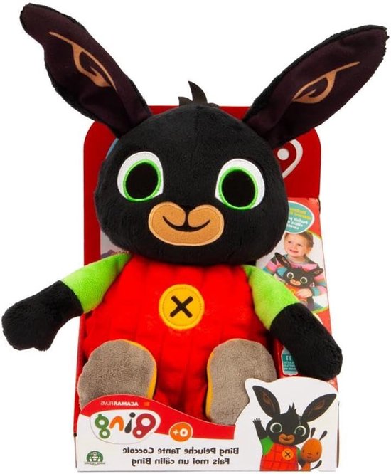 Pluche Bing Figuur - Knuffel Konijn - Spelen en Knuffelen - Gemaakt van Gerecycled Materiaal - 25 cm - Veelkleurig