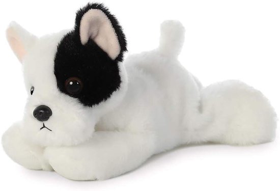 Pluche Bulldog - Knuffeldier Hond - Knuffelen en Spelen - Zachte Pluche Stof - 20 cm - Wit