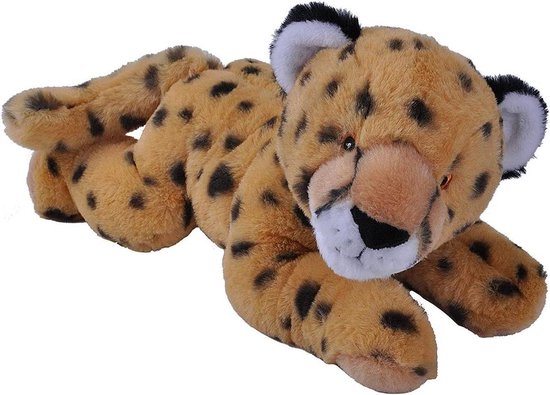 Pluche Cheetah - Knuffeldier Dier - Baby Cadeau - Gemaakt van gerecyclede flessen - 30 cm - Gevlekt