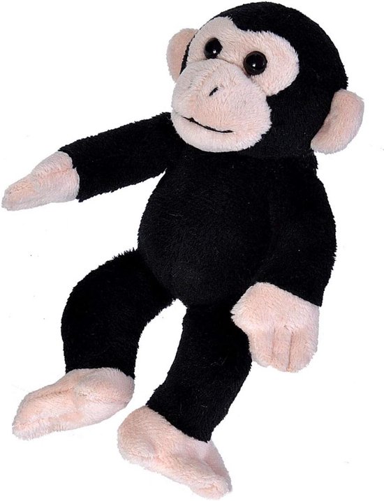 Pluche Chimpansee Aap Knuffel 15 cm - Zacht en Schattig Speelgoed