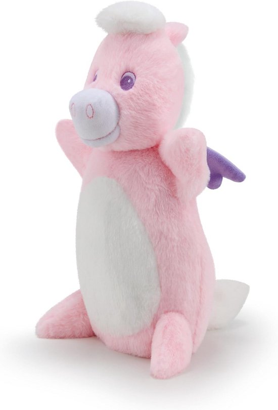 Pluche Deken Pegasus Handpop voor Baby Roze