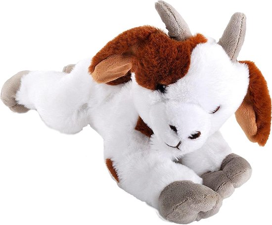 Pluche Dier - Knuffel Bok - Milieuvriendelijk Spelen - Gemaakt van gerecyclede materialen - 30 cm - Bruin