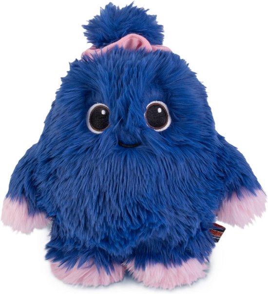 Pluche Dier - Knuffel Monster - Kinderspeelgoed - Zachte Pluche Bovenkant - 25 cm - Donkerblauw Roze