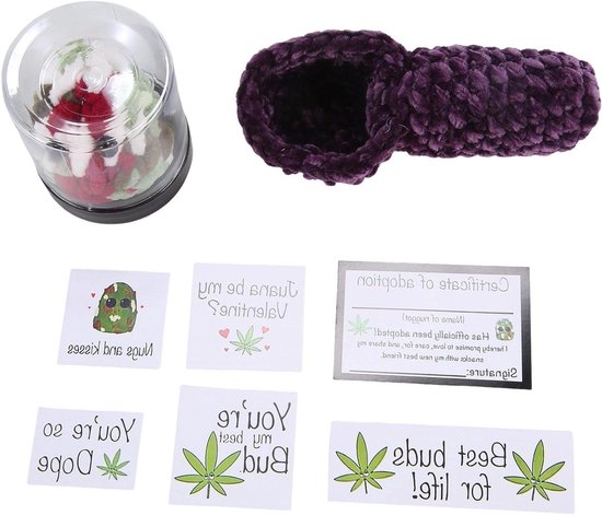 Pluche Dier - Knuffel Speelgoed - Kinderkamer Decoratie - Handgemaakte Kwaliteit - 15 cm - Paars