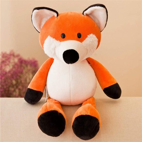 Pluche Dier - Knuffeldier Baby - Spelen en Slapen - Zacht PP-katoen Vulling - 25 cm - Fuchsia
