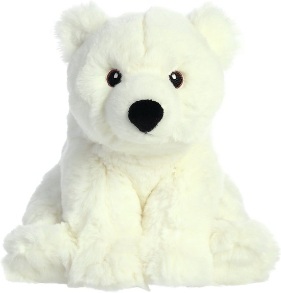Pluche dieren knuffels ijsbeer van 24 cm - Knuffeldieren ijsberen speelgoed van Intergard