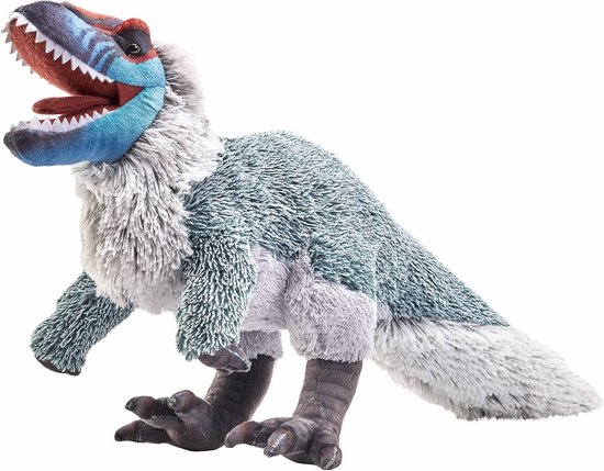 Pluche Dino - Knuffel Dier - Kinderen Leren - Milieuvriendelijke Vulling - 38 cm - Groen