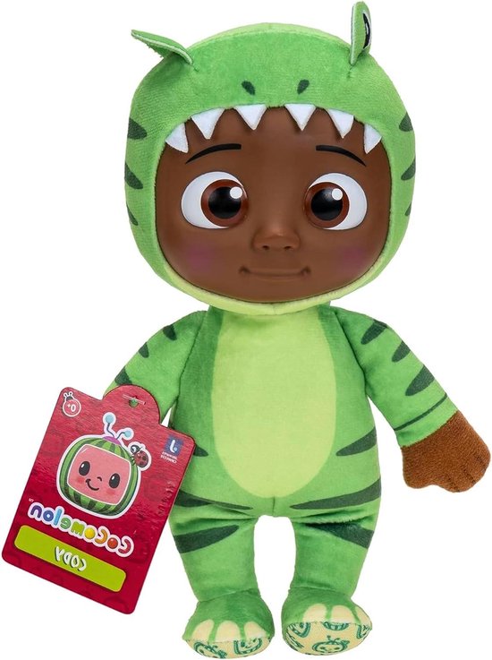 Pluche Dino Knuffel - Zacht Speelgoed - Kinderen Vrolijk Maken - Geïnspireerd Door Show - 21 cm - Groen
