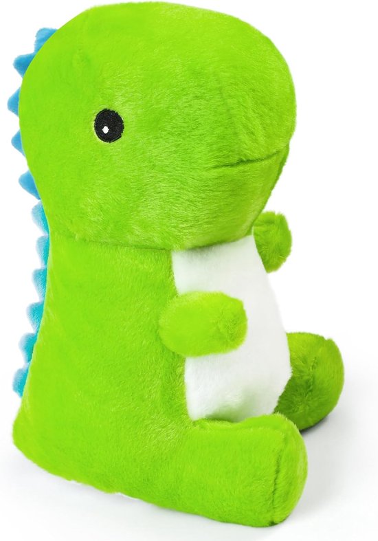 Pluche Dino - Knuffeldier Zacht - Kinderkamer Decoratie - Extra Zacht Materiaal - 30 cm Groot - Groen
