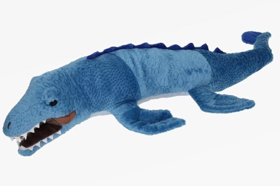 Pluche Dinosaurus - Knuffeldier Mosasaurus - Spelen en Knuffelen - Wasbaar tot 30 graden - 44 cm