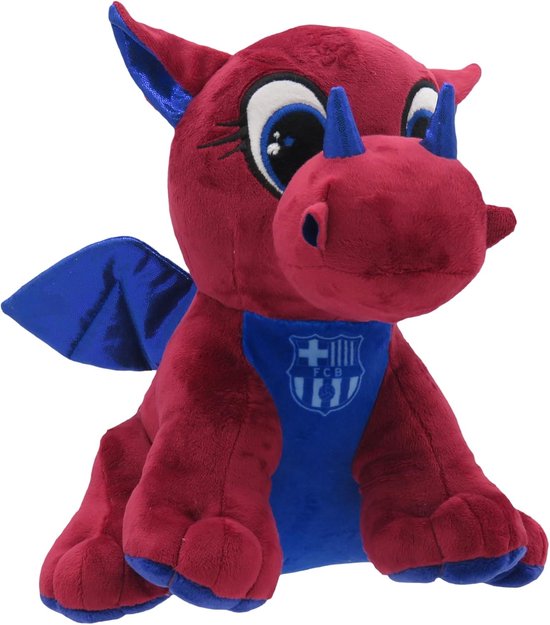 Pluche Draak - Knuffel Speelgoed - Kinderkamer Decoratie - Officieel Gelicentieerd Product - 25 cm - Blauwgrana