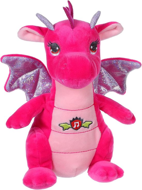 Pluche Draak met Geluid en Muziek, Zacht Speelgoed voor Baby's van Merkloos