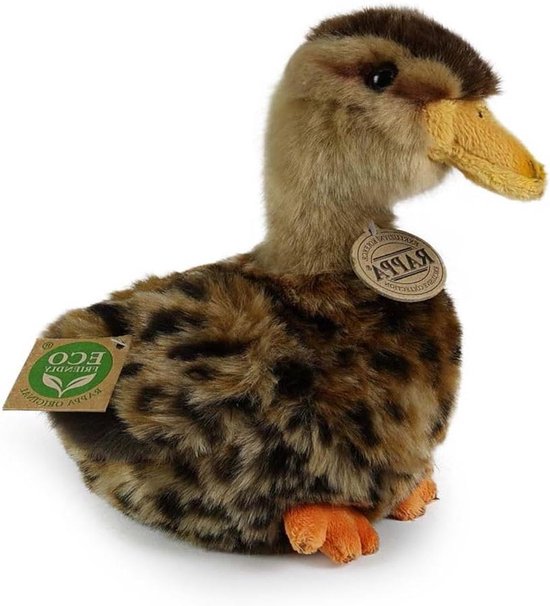 Pluche Eend Knuffel - Zachte Eend Speelgoed - Kinderen Knuffelen - Eco-friendly Materiaal - 19 cm - Meerkleurig