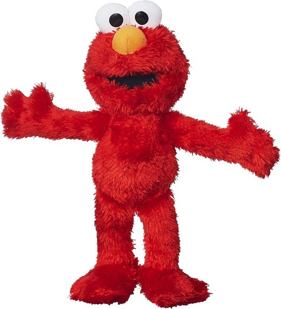 Pluche Elmo Pop - Zachte Knuffel - Kinderen Leren Spelen - Herkenbaar Figuur - 114 cm - Rood