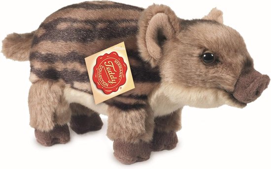 Pluche Everzwijn - Knuffeldier Zacht Dier - Fantasierijk Spelen - Gerecyclede Vulling - 22 cm - Grijs