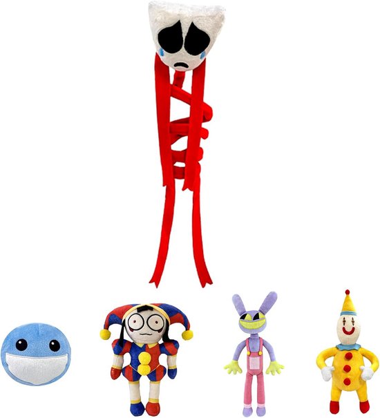 Pluche Figuren The Amazing Digital Circus Knuffels voor Kinderen en Fans van Merkloos