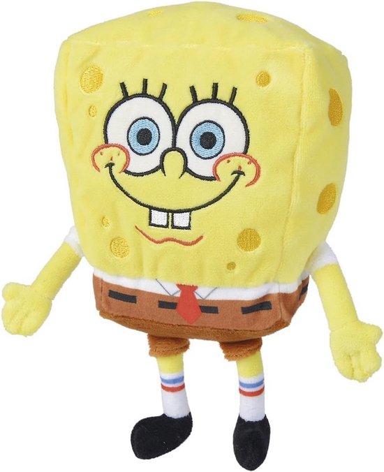 Pluche figuur - Zacht speelgoed - Knuffelen en spelen - Gemaakt van gerecyclede materialen - 20 cm - Geel