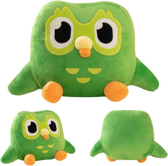Pluche groene uil knuffeldier voor kinderen - Zacht en schattig speelgoed van Merkloos