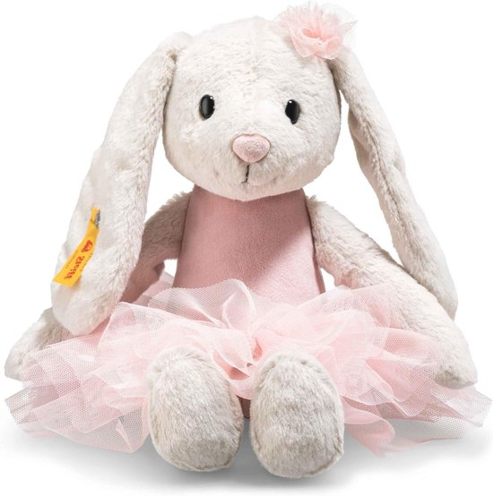 Pluche Haas - Knuffeldier Ballerina - Spelen en Knuffelen - Wasbaar Ontwerp - 30 cm - Meerkleurig