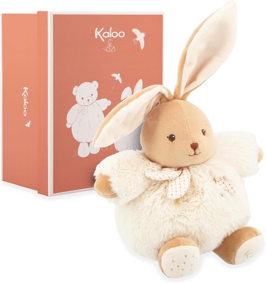 Pluche Haas - Zachte Knuffel - Baby Speelgoed - Superzacht Pluche - 17 cm - Crème van Merkloos
